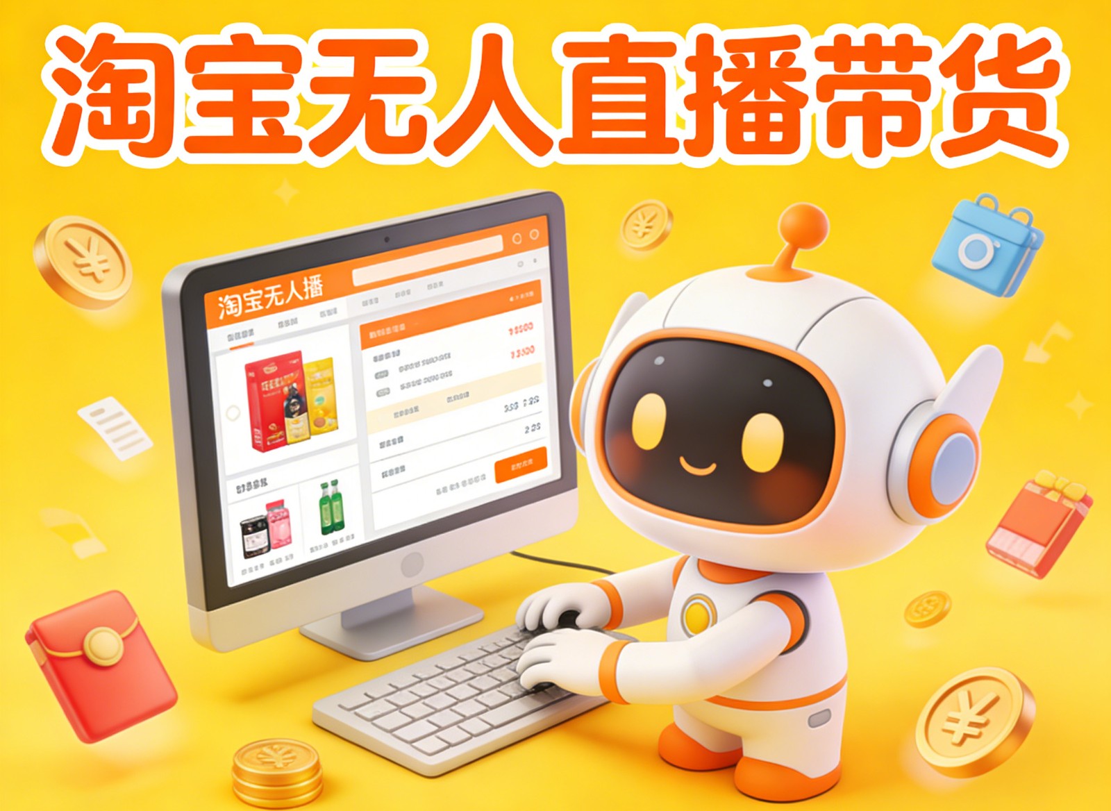 淘宝无人直播带货，24小时自动卖货，月佣金1W+，不违规不封号，不用露脸-数智网创