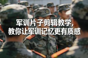 军训片子剪辑教学，教你让军训记忆更有质感-数智网创