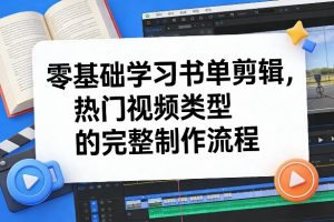 零基础学习书单剪辑，热门视频类型的完整制作流程(更新2026)-数智网创