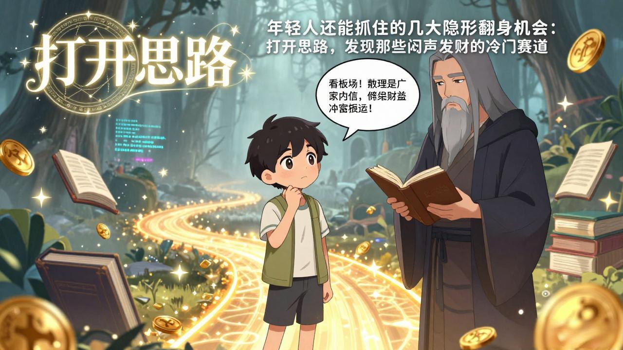 付费文1+2：年轻人还能抓住的几大隐形翻身机会：打开思路，发现那些闷声发财的冷门赛道-数智网创