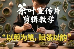 茶叶宣传片剪辑教学，以剪为笔，赋茶以韵，新手也能拍出高级感-数智网创