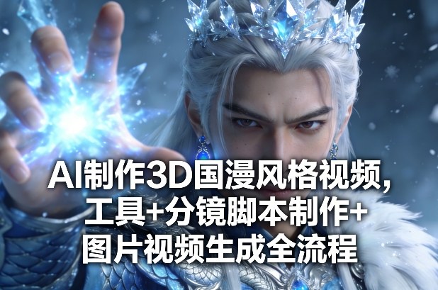 AI制作3D国漫风格视频,工具+分镜脚本制作+图片视频生成全流程-数智网创