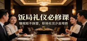 公众号收费文章：《饭局礼仪必修课：懂规矩不踩雷，职场社交少走弯路》-数智网创