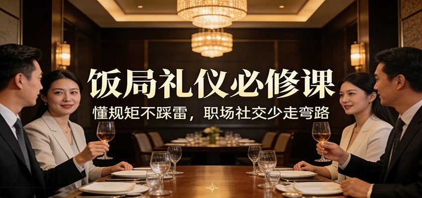 公众号收费文章：《饭局礼仪必修课：懂规矩不踩雷，职场社交少走弯路》-数智网创