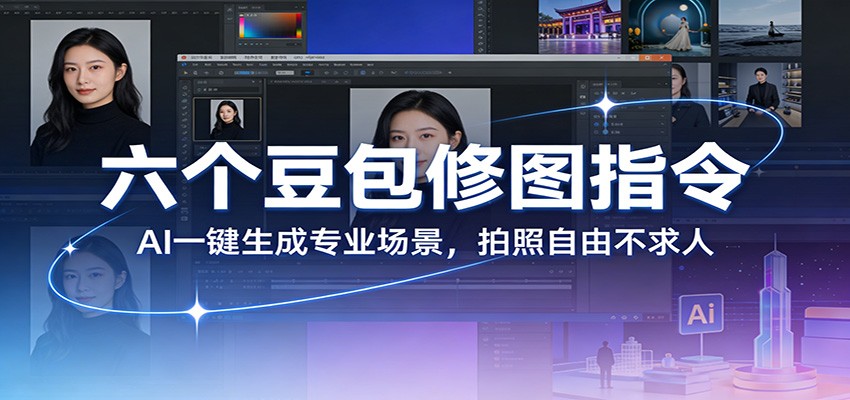 六个豆包修图指令：AI 一键生成专业场景，拍照自由不求人-数智网创