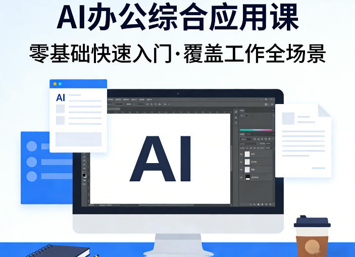 AI办公综合应用课，零基础快速入门，覆盖了工作中各种应用场景-数智网创