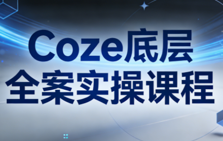 华仔·Coze底层全案实操课程(更新)-数智网创