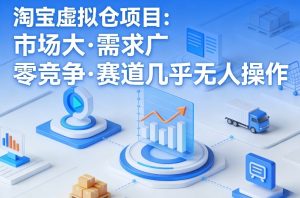 淘宝虚拟仓项目，市场大，需求广，零竞争，赛道几乎没人操作-数智网创