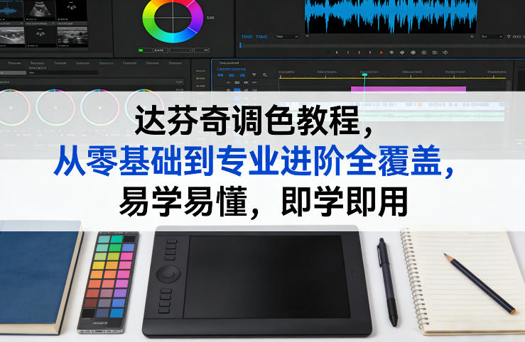 达芬奇调色教程，从零基础到专业进阶全覆盖，易学易懂，即学即用-数智网创