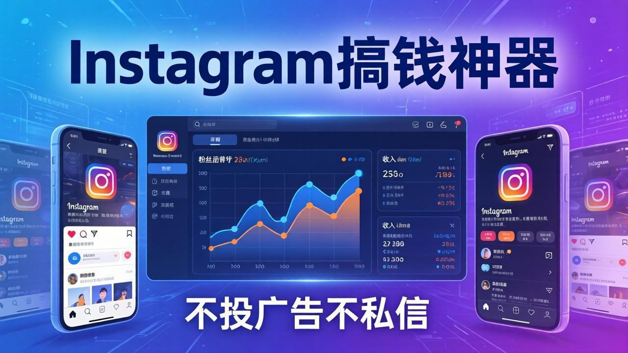 Instagram搞钱神器：月涨6万粉+月入5万刀，不投广告不私信，靠算法+低价产品-数智网创
