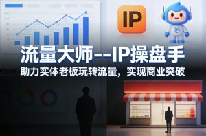 流量大师---IP操盘手，助力实体老板玩转流量，实现商业突破-数智网创