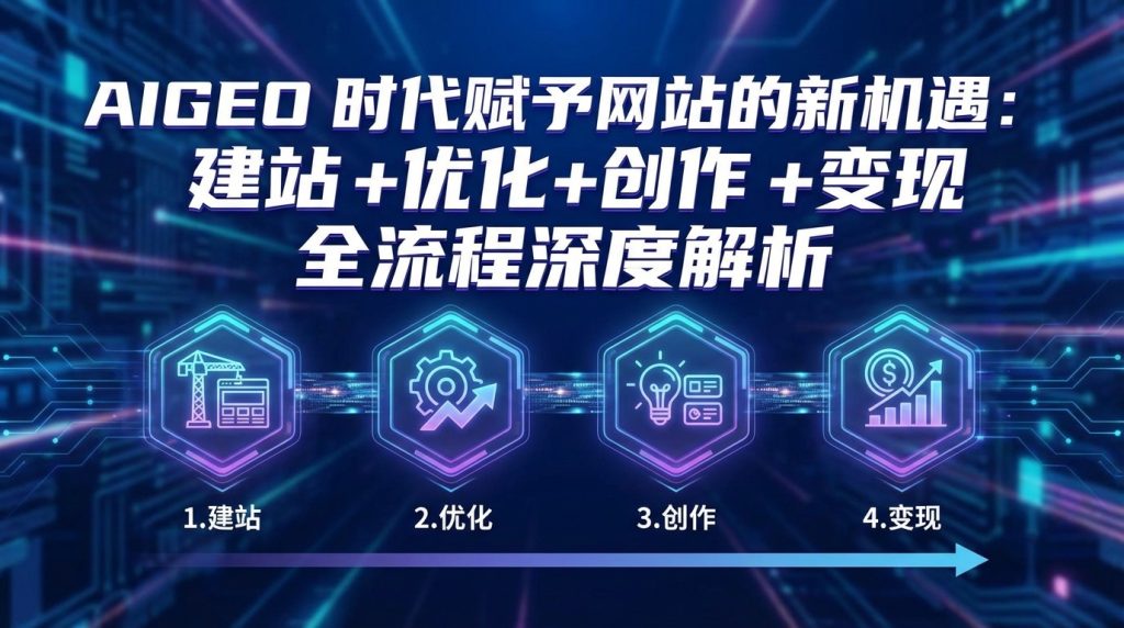 AIGEO+时代赋予网站的新机遇：建站+优化+创作+变现+全流程深度解析-数智网创