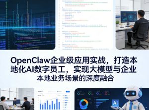 OpenClaw企业级应用实战，打造本地化AI数字员工，实现大模型与企业本地业务场景的深度融合-数智网创