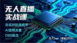 无人直播实战课(更新3月-数智网创