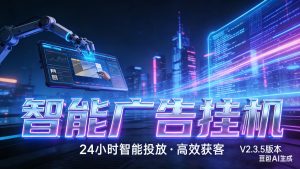 AI 广告云挂机 · 全域流量变现平台-数智网创