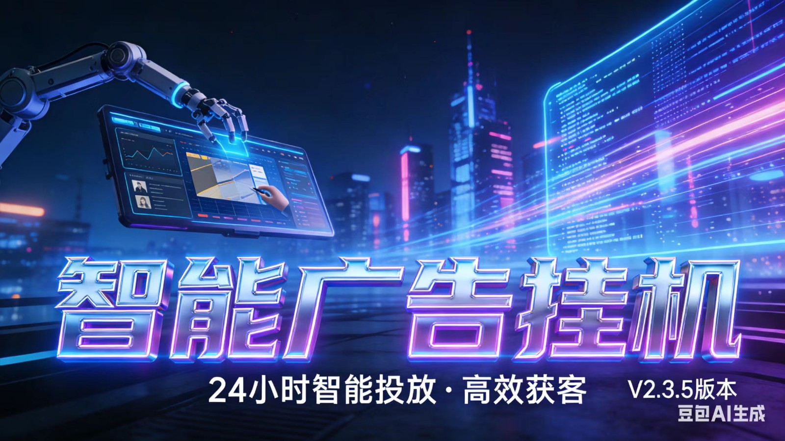 AI 广告云挂机 · 全域流量变现平台-数智网创