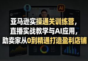 亚马逊实操通关训练营，直播实战教学与AI应用，助卖家从0到精通打造盈利店铺(更新3月23日)-数智网创