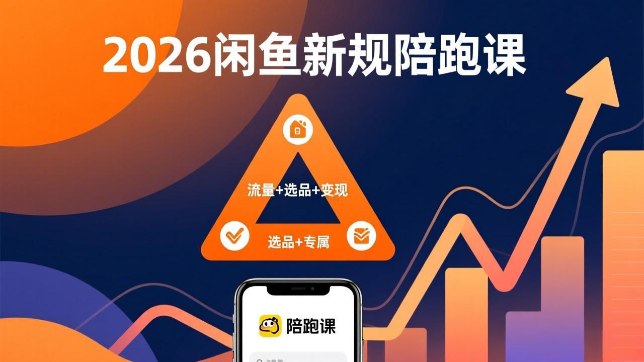 2026闲鱼高阶陪跑课全新上线，带你吃透新规玩转选品流量，从零搭建稳定变现盈利体系-数智网创