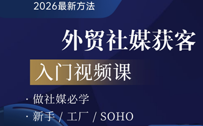 2026外贸社媒获客入门课-数智网创