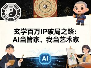 玄学百万IP破局之路：AI当管家，我当艺术家-数智网创