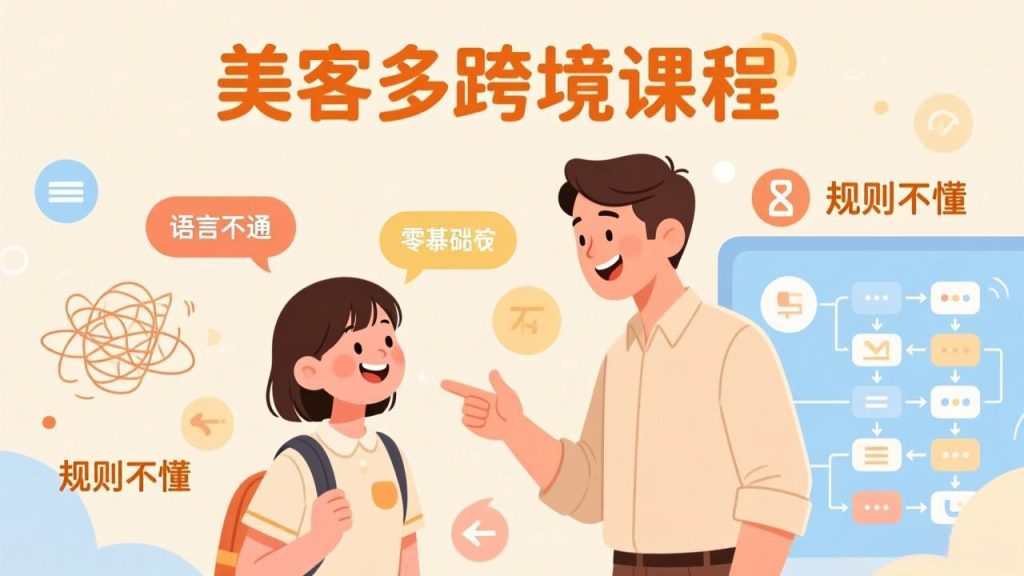 怕语言不通、怕不懂规则?零基础小白也能做的美客多跨境课,手把手带你美客多开店稳赚-数智网创