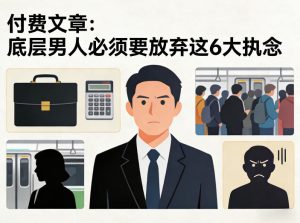 付费文章：底层男人必须要放弃这6大执念-数智网创