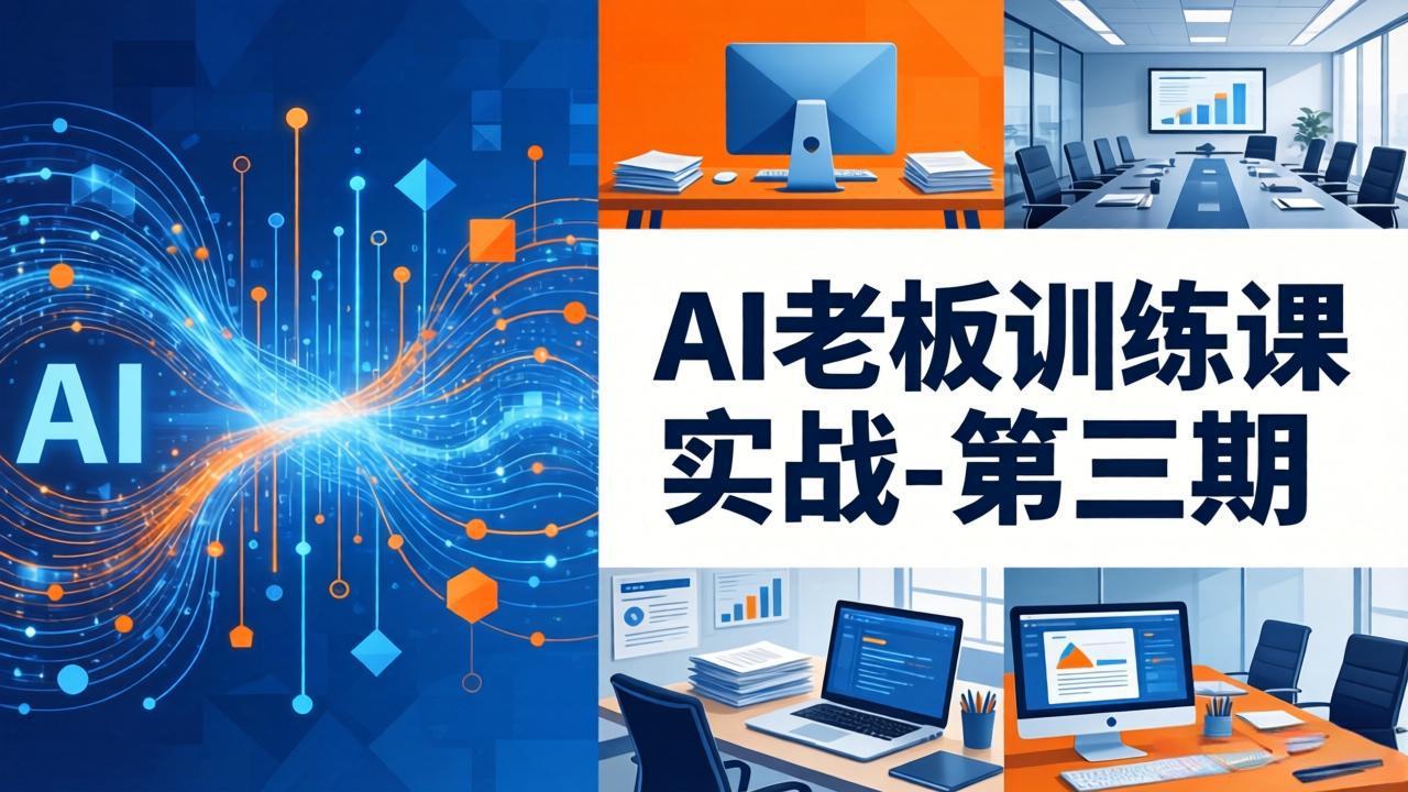AI老板训练课实战-第三期：AI+内容应用落地教学，从0到1打通AI变现完整路径-数智网创
