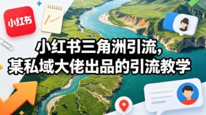 小红书三角洲引流，某私域大佬出品的引流教学-数智网创