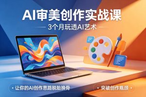 AI审美创作实战课,3个月玩透AI艺术,让你的AI创作思路脱胎换骨,突破创作瓶颈-数智网创