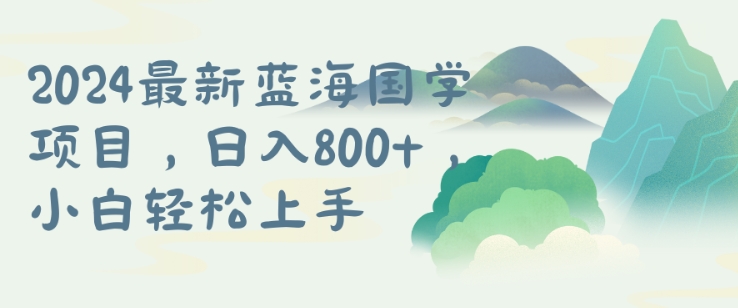 国学项目，长期蓝海可矩阵，从0-1的过程【揭秘】-数智网创