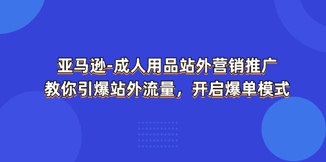 亚马逊-成人用品 站外营销推广 教你引爆站外流量,开启爆单模式-数智网创