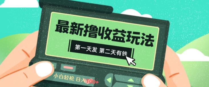 2024最新撸视频收益玩法，第一天发，第二天就有钱-数智网创