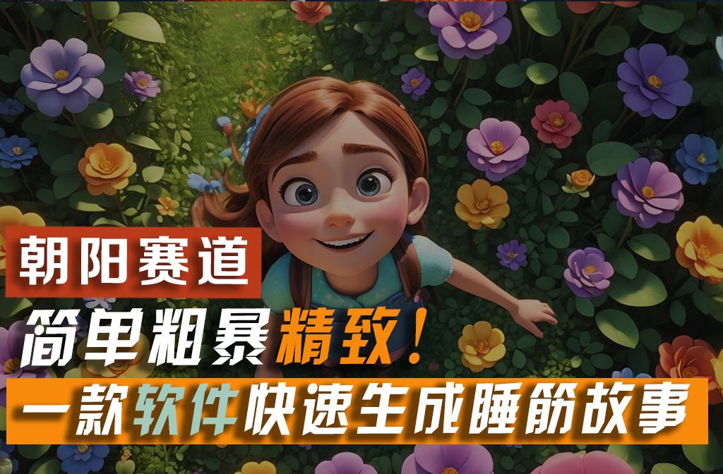 利用一款软件5分钟一条爆款睡筋故事，简单粗暴精致！小白月入2w+-数智网创