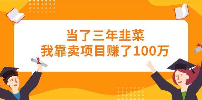 当了三年韭菜我靠卖项目赚了100万-数智网创