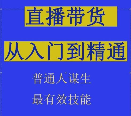 2024抖音直播带货直播间拆解抖运营从入门到精通，普通人谋生最有效技能-数智网创