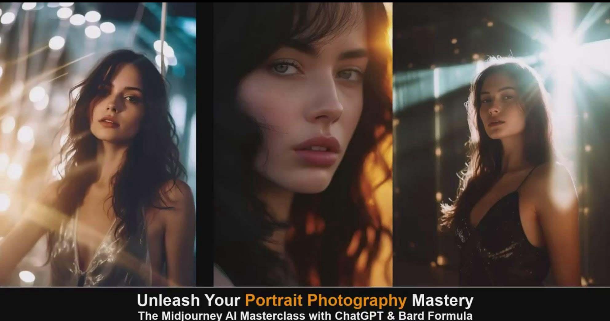 图片[6]-(9312期)Midjourney v5 ChatGPT 和 Bard AI人工智能人像摄影大师班-15节-中英字幕-数智网创