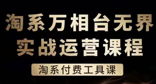 淘系万相台无界实战运营课,淘系付费工具课
