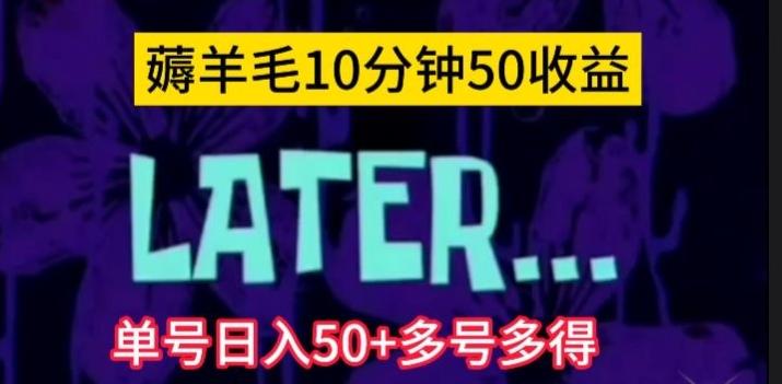 美团薅羊毛玩法，单号日入50+多号多得【仅揭秘】-数智网创