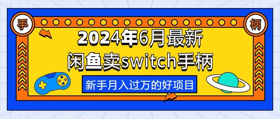 2024年6月最新闲鱼卖switch游戏手柄，新手月入过万的第一个好项目-数智网创