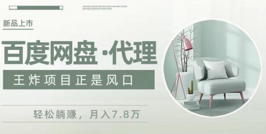 度盘代理，月入7w保姆级全方位教程-数智网创