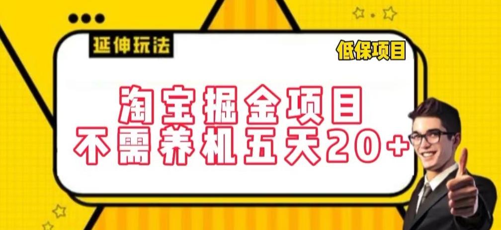淘宝掘金项目，不需养机，五天20+，每天只需要花三四个小时【揭秘】-数智网创