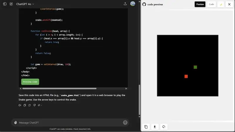 ChatGPT Code Preview｜AI编程预览工具-数智网创