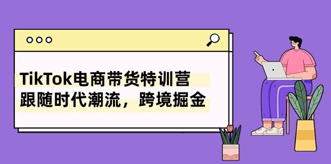 TikTok电商带货特训营，跟随时代潮流，跨境掘金(8节课-数智网创