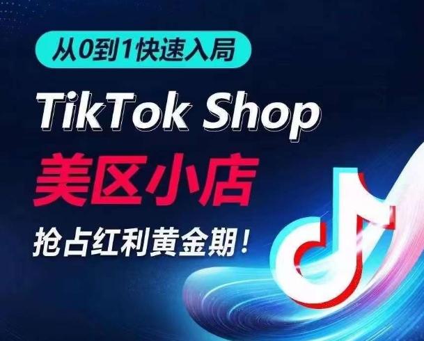 从0到1快速入局TikTok美区小店，快速抢占流量黄金期，开启日出千单之旅-数智网创
