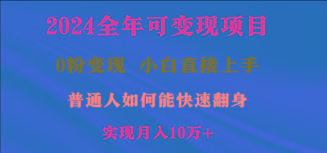 2024全年可变现项目，一天收益至少2000+，小白上手快，普通人就要利用互…-数智网创