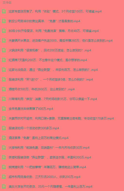 图片[5]-(9607期)真实有效391套商业模式，年入几十到几百万案例解析(电子书+视频+图文)-数智网创