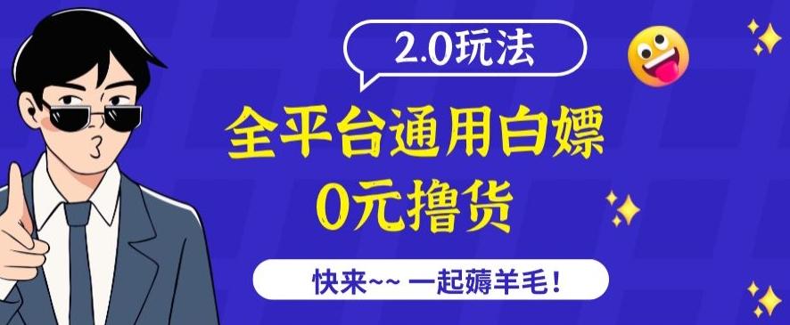 外面收费2980的全平台通用白嫖撸货项目2.0玩法【仅揭秘】-数智网创