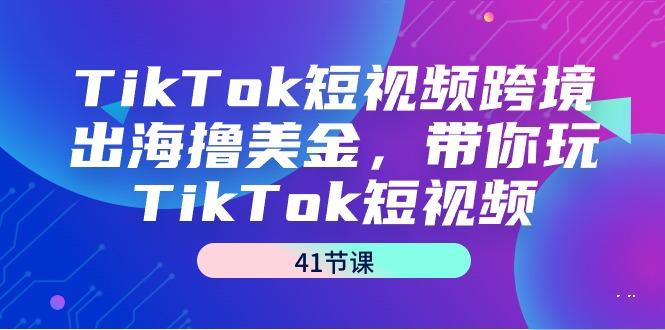TikTok短视频跨境出海撸美金，带你玩TikTok短视频(41节课)-数智网创