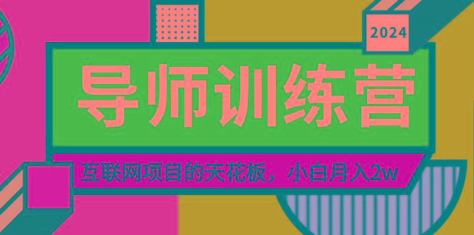 《导师训练营》精准粉丝引流的天花板，小白月入2w-数智网创