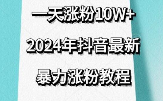 抖音最新暴力涨粉教程,视频去重,一天涨粉10w+,效果太暴力了,刷新你们的认知【揭秘】
